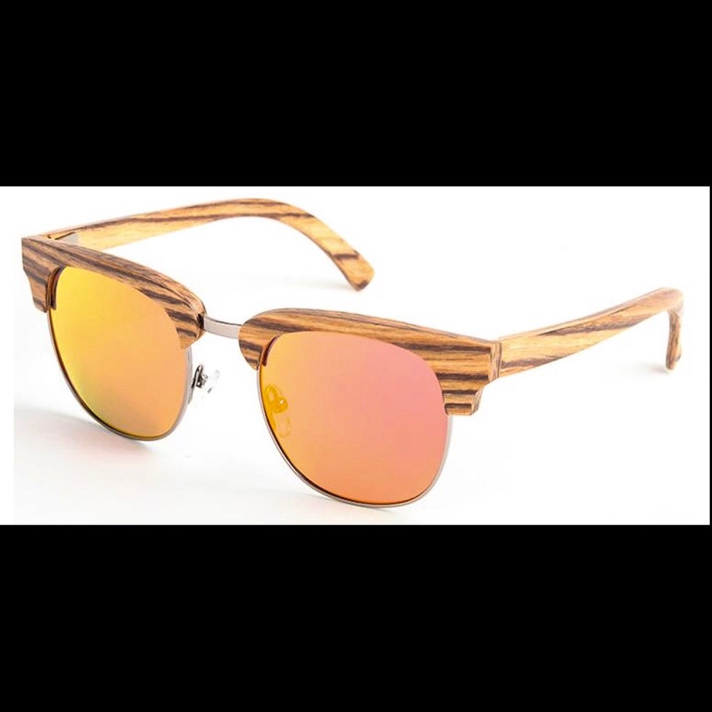 Handmade Zebra Wood Sunglasses-Polarized